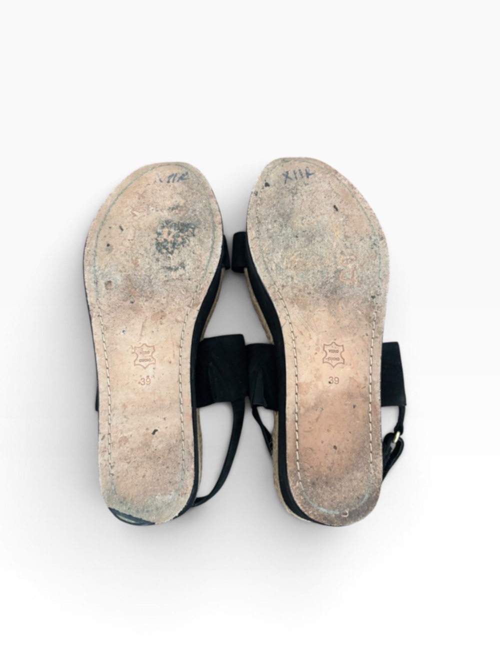 Alice + Olivia Suede Jute Platform Wedge Sandals - Size 39 - Picture 9 of 9